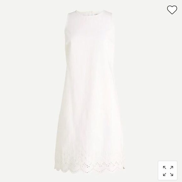J. Crew Denim shift dress with eyelet hem Item AW340* - Picture 1 of 4